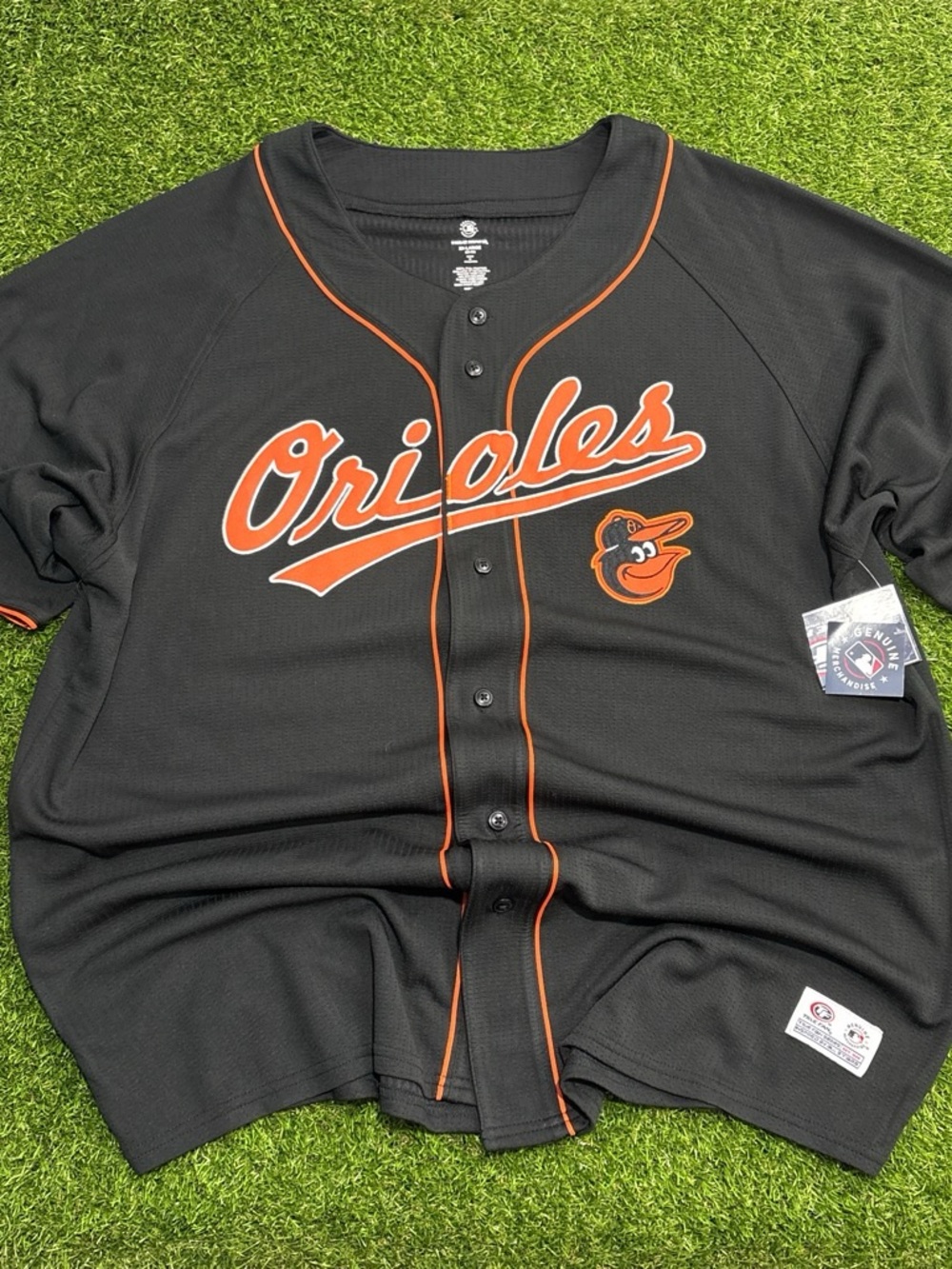 MLB Baltimore Orioles Black and Orange Jersey